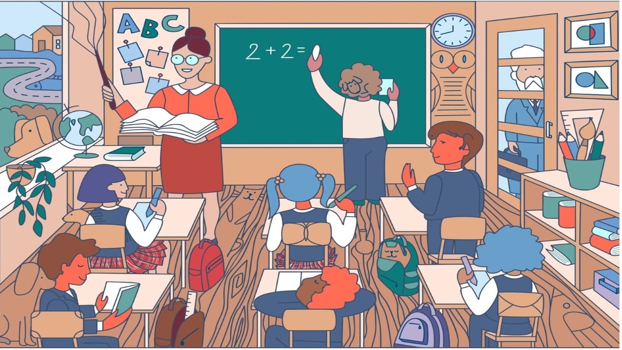 Optical Illusion: Can You Find Old Man Among Teacher Student in Classroom You Have only 5 minuts