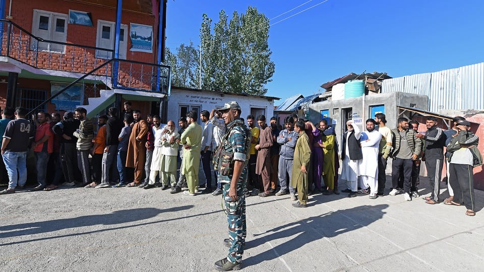 Jammu and Kashmir assembly election 2024 See pictures of voting in the first phase