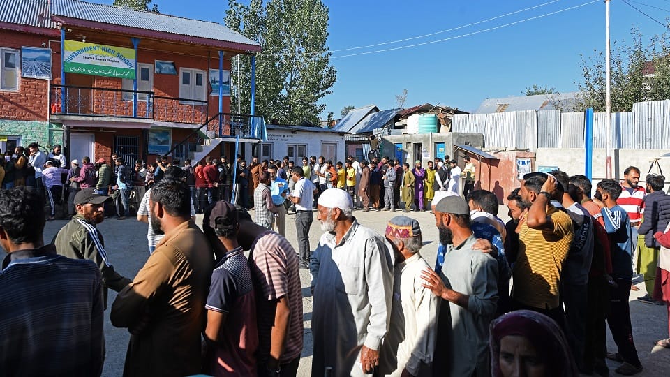 Jammu and Kashmir assembly election 2024 See pictures of voting in the first phase