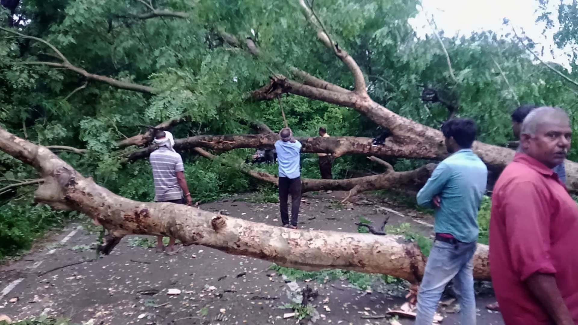 Mahoba: Dumper washed away in river due to eight hours of rain, causeways and drains overflowing