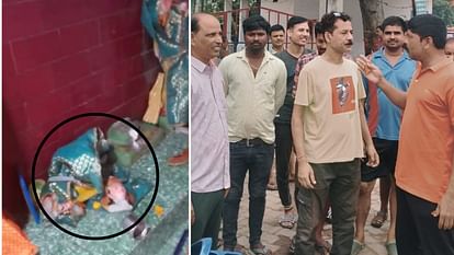 miscreants break statue of Lord Krishna in police station in Jaunpur