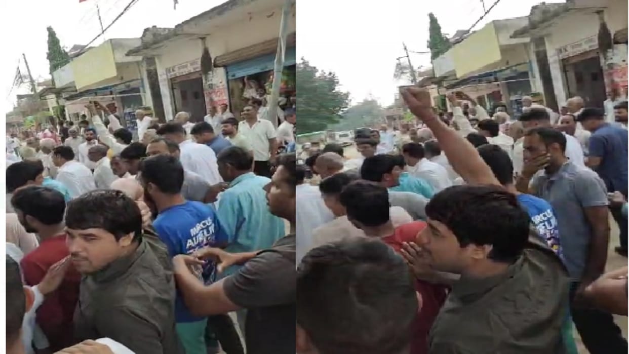 BJP candidate Dr. Abhay Singh Yadav opposed in Gahli village of Narnaul