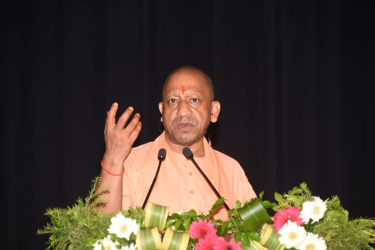 CM Yogi said before 2014 terrorism separatism and Naxalism now respect for faith with development in varanasi