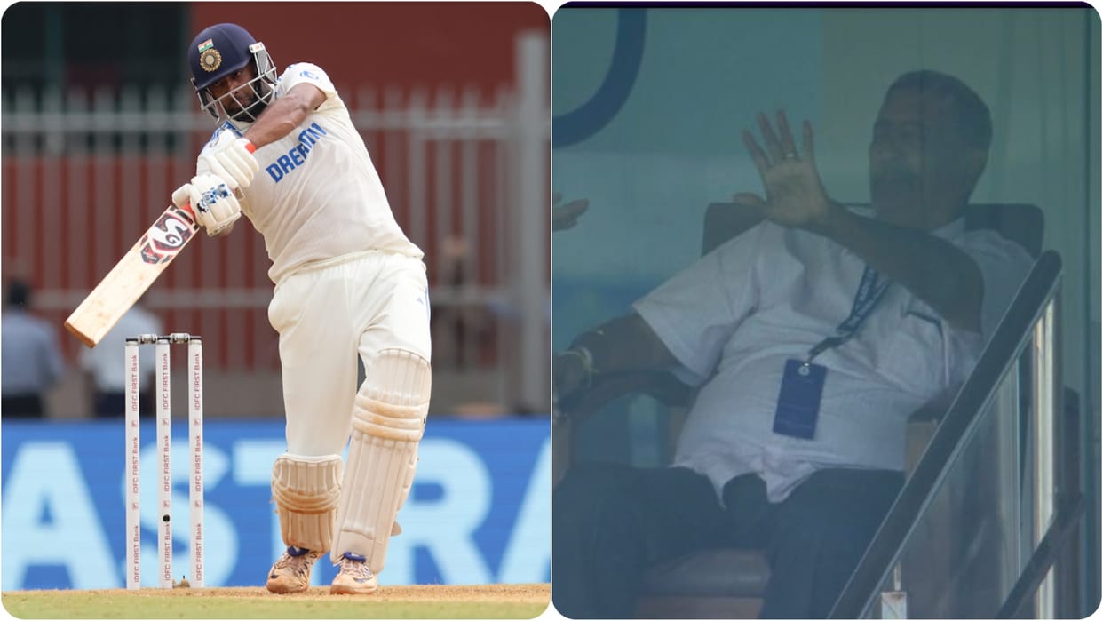 Off Spinner Ravichandran Ashwin slam half century against Bangladesh in First test father present in stands