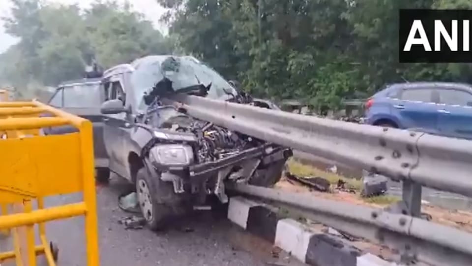 Five people injured in an accident in Shantivan area of Delhi