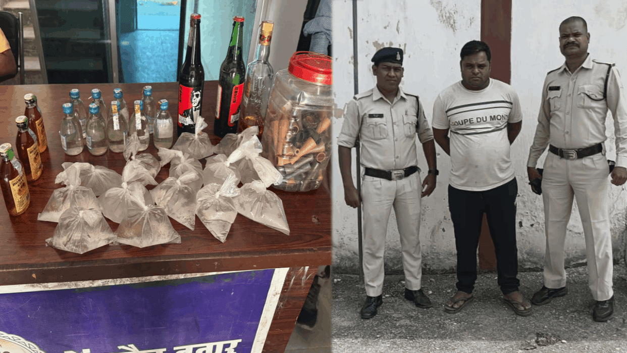 Smuggler running illegal business under the guise of a Dhaba arrested from Korba