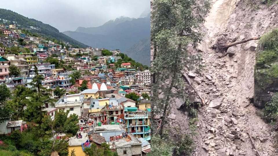 Uttarakhand Jyotirmath facing land subsidence and Now Landslide has become active below city