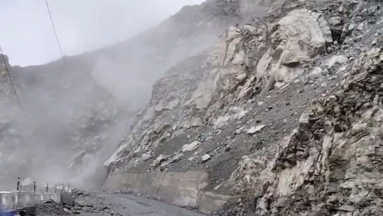 NN-5 restored after 12 hours in Maling Nala landslides are also happening repeatedly in Nathpa