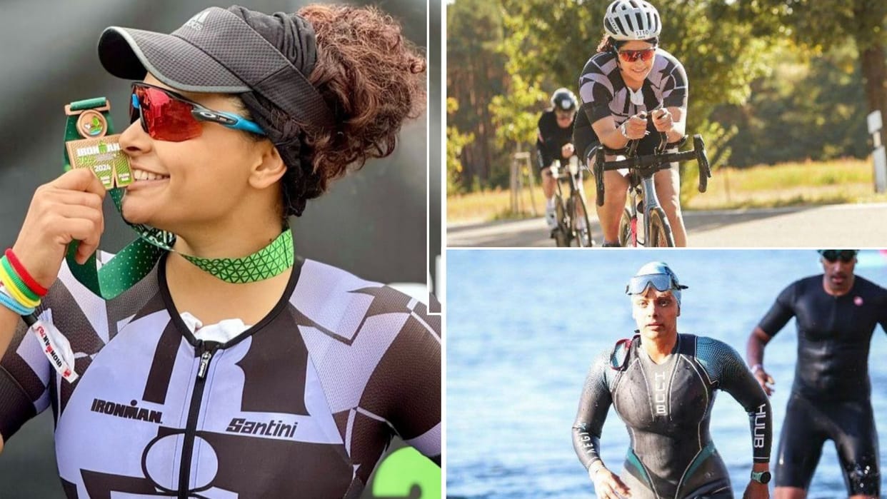 Saiyami Kher becomes the only Indian actress to finish the Ironman 70.3 Triathlon in Germany Berlin
