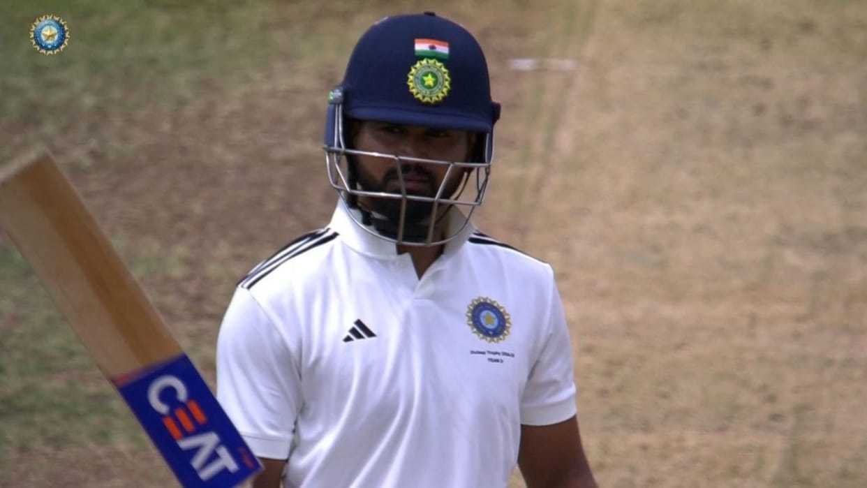 Duleep Trophy: Shreyas Iyers poor performance continues, got out on zero for the second consecutive time