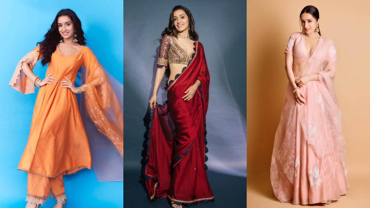 Trendy Outfit For Festival inspired by stree 2 actress shraddha kapoor