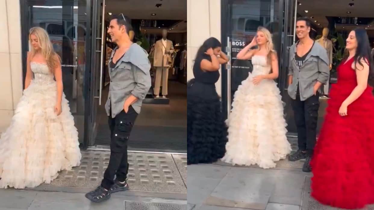 Akshay Kumar met his fans amidst the shooting of next film Housefull 5 in London