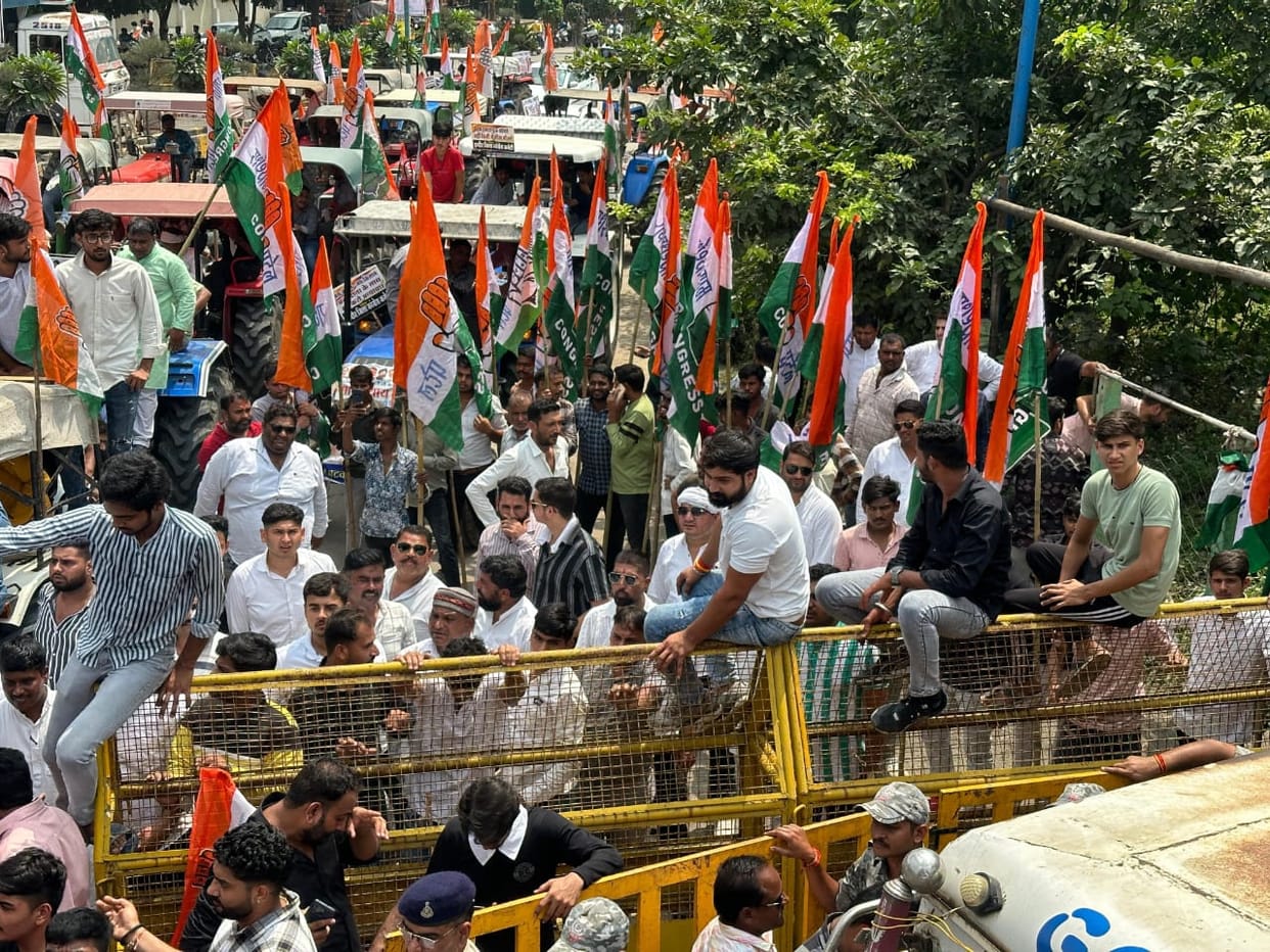 MP: Congress took out Kisan Nyay Yatra across the state, all the big leaders joined in different cities, polic