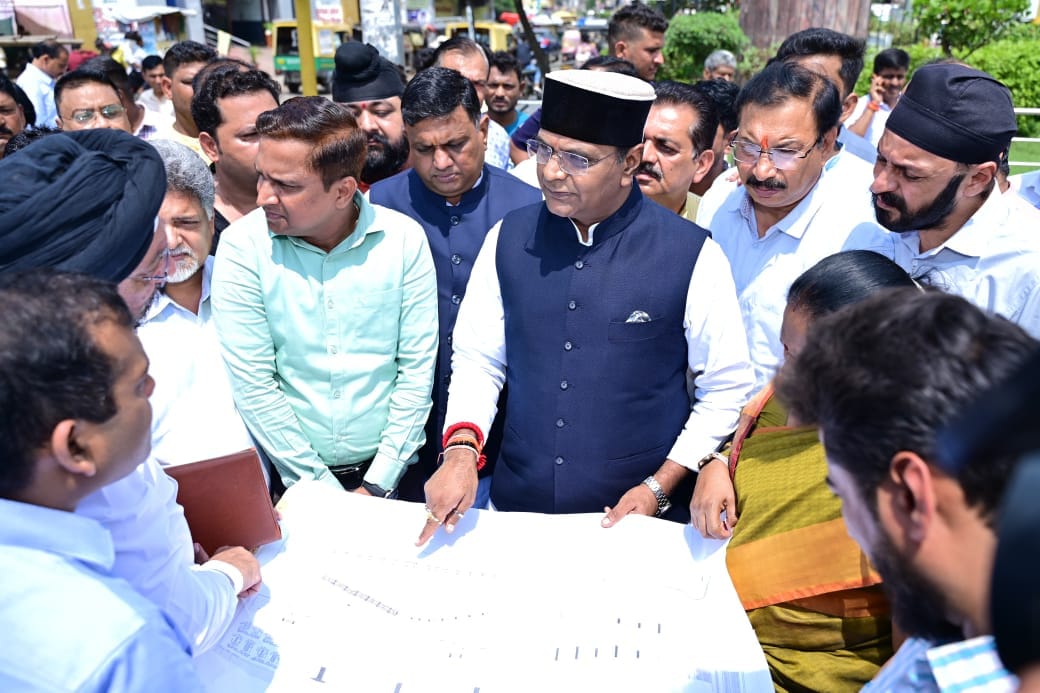 Bhopal news: Bhopal city will get another flyover, CM will do Bhoomi Pujan, Minister Sarang inspected the flyo