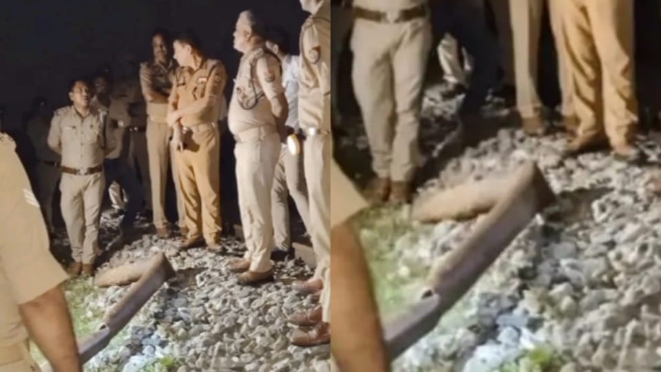 iron pole was placed on track 200 meters before railway station, loco pilot saved hundreds of lives