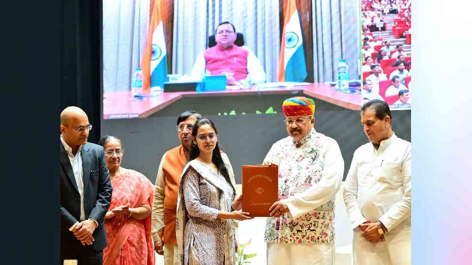 Uttarakhand News Appointment letters issued to 1094 junior engineer CM Dhami Virtually Join Program