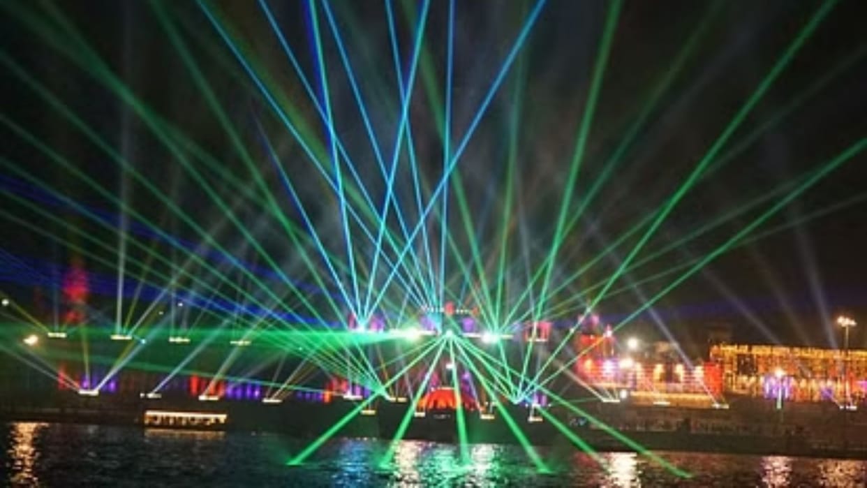 Water laser show will be organized in Kashi Ganga Ghat