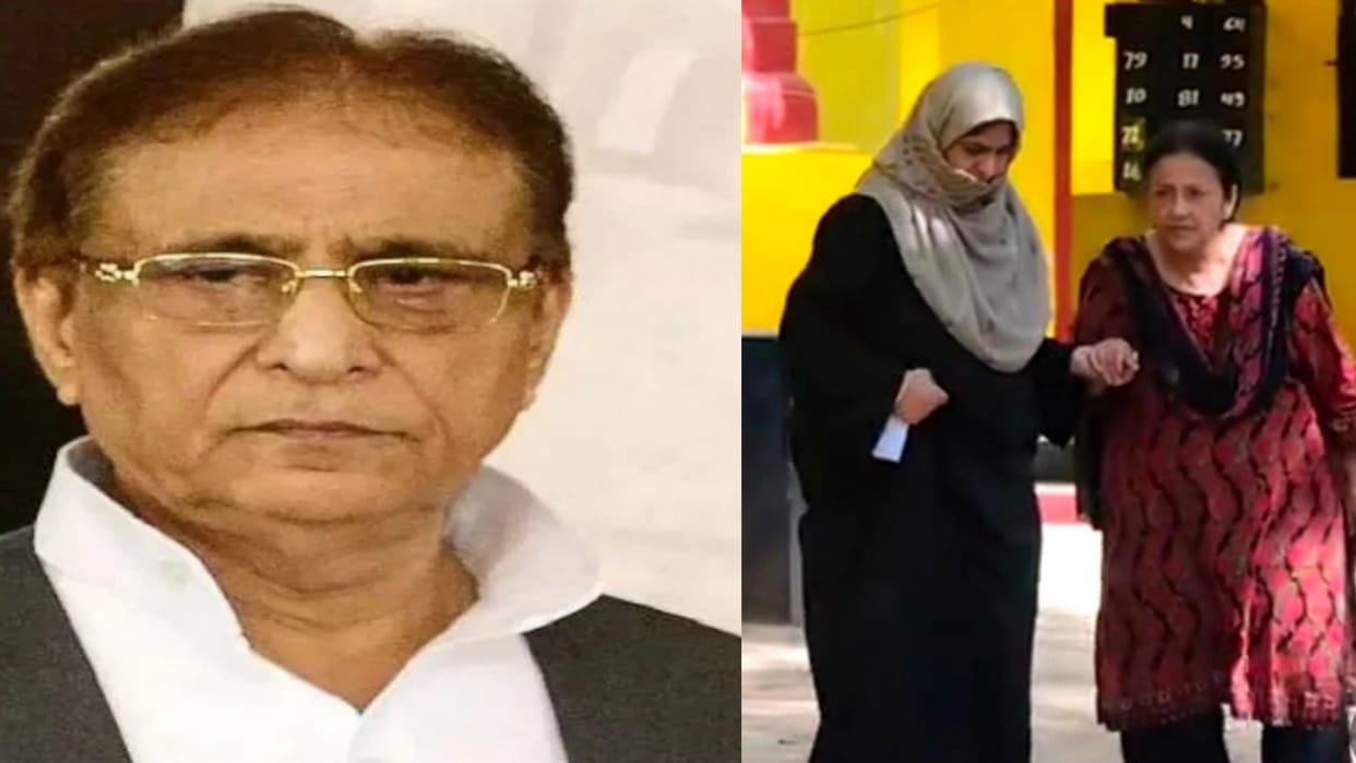 Sitapur: Azam Khan's son and wife meet to him in jail.