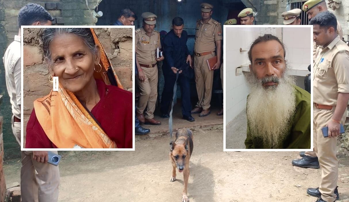 Widow killed by hitting with brick, girl left half dead, she will be witness, accused arrested in encounter
