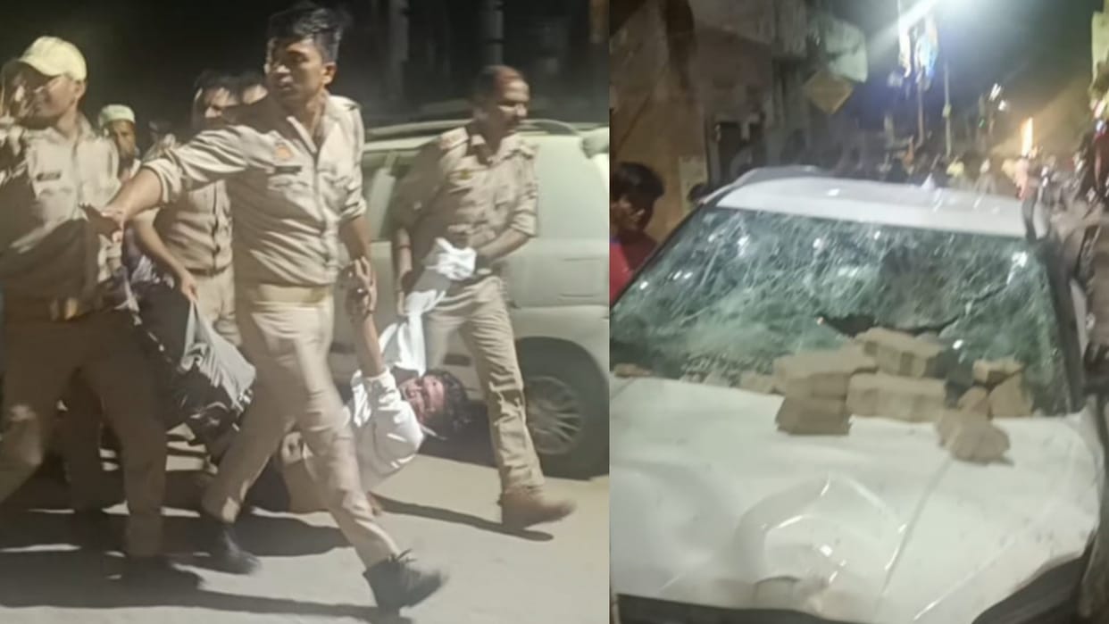 A car trampled many in Thakurganj thana in Lucknow.
