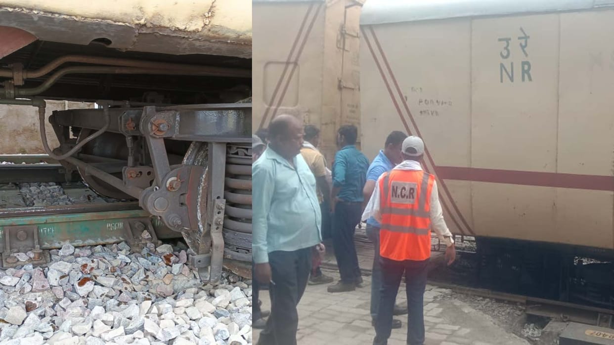 Kanpur: Two coaches of goods train going to Bhusaval derailed
