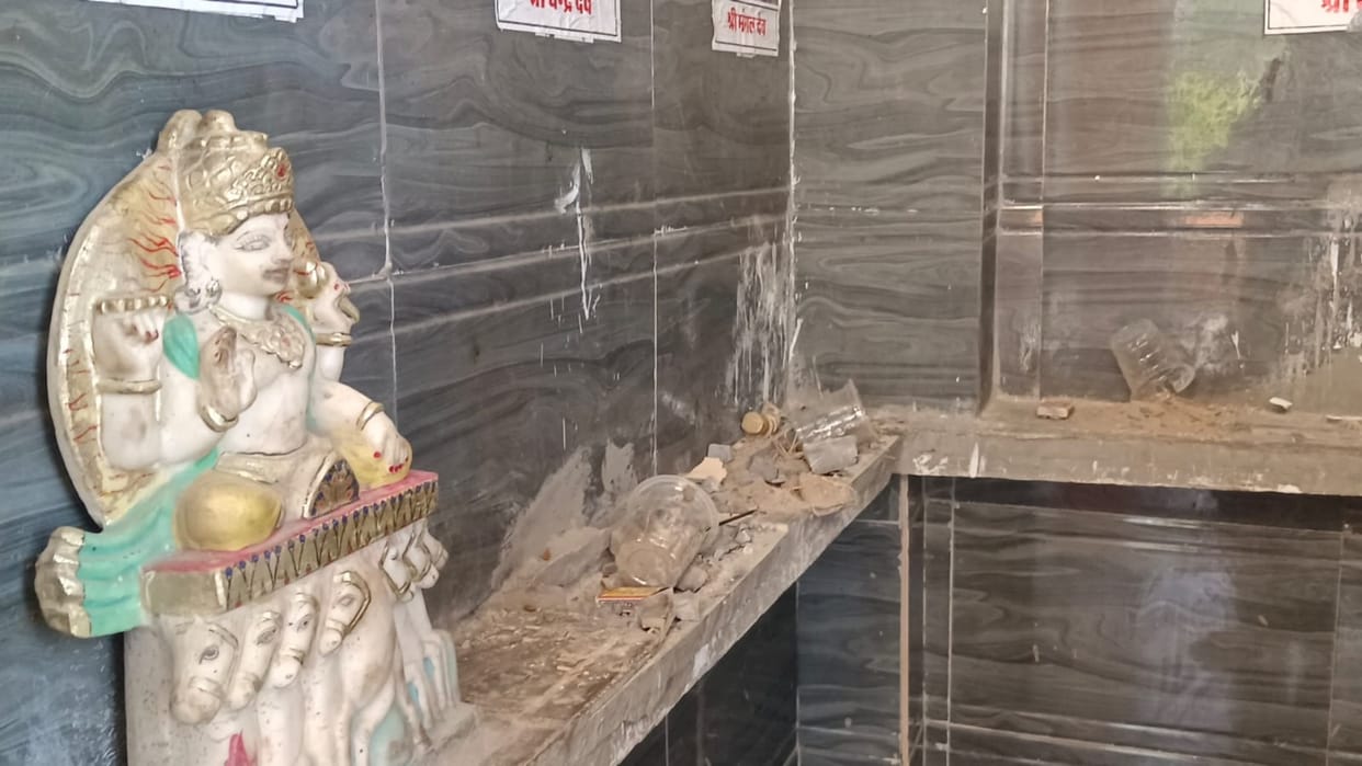 Shahpura : Now an attempt is being made to spoil the atmosphere in Kotri, idols in Shani temple were damaged