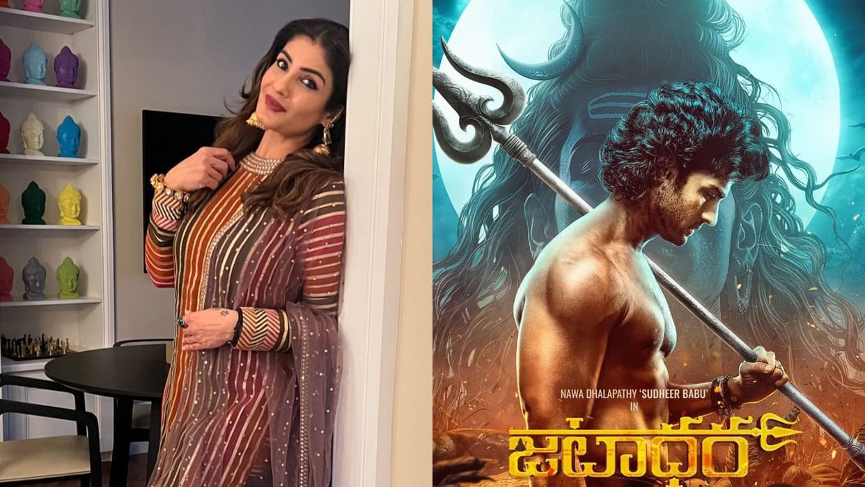 Raveena Tandon will be seen as antagonist in Sudheer Babu's next Jatadhara