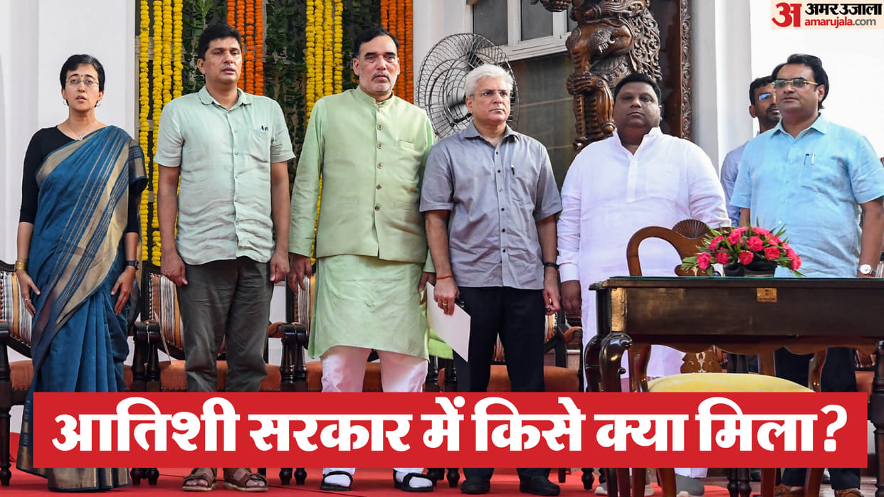 Departments were divided among ministers of Delhi government atishi 13 department