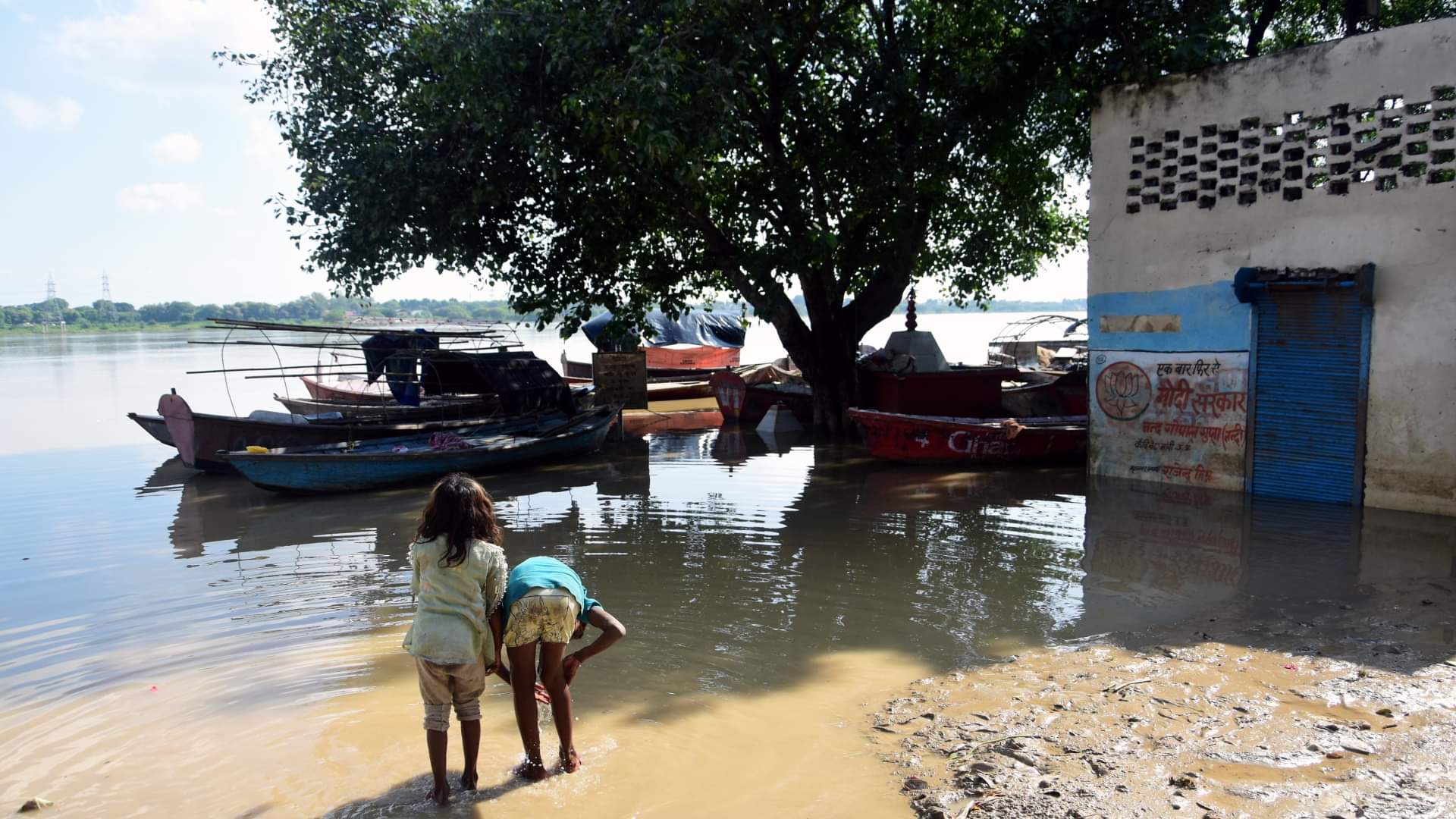 Relief camps started getting evacuated as flood water receded from the alluvium
