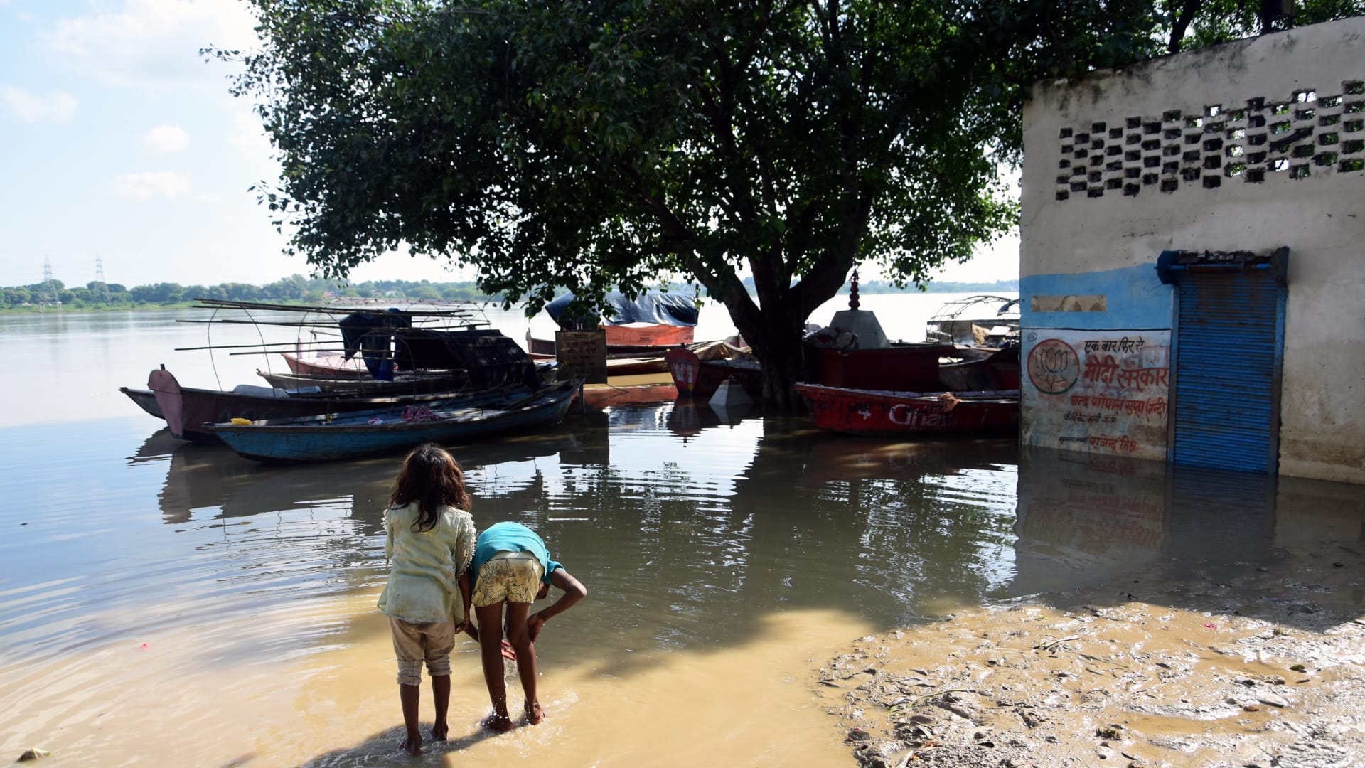 Relief camps started getting evacuated as flood water receded from the alluvium