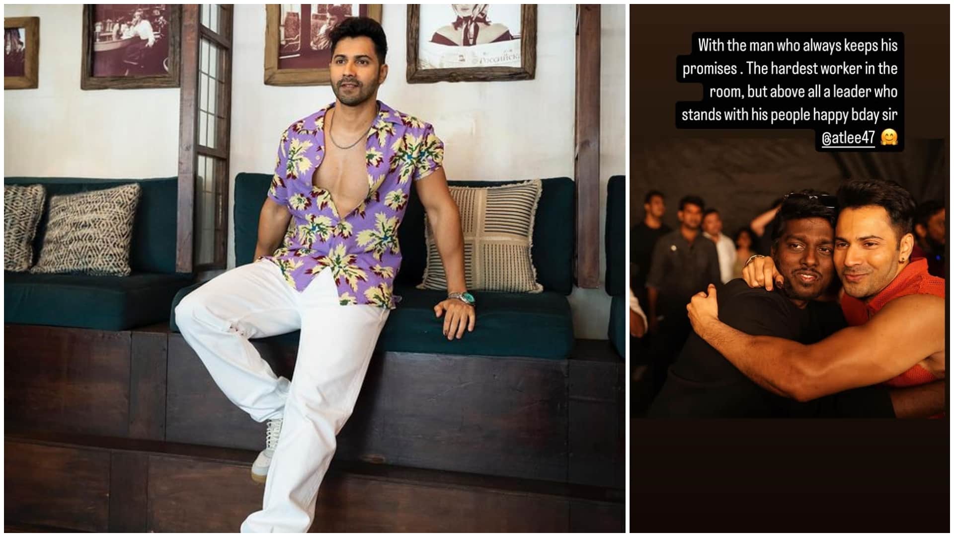 Baby John actor Varun Dhawan sent Birthday wishes to Film director Atlee Kumar