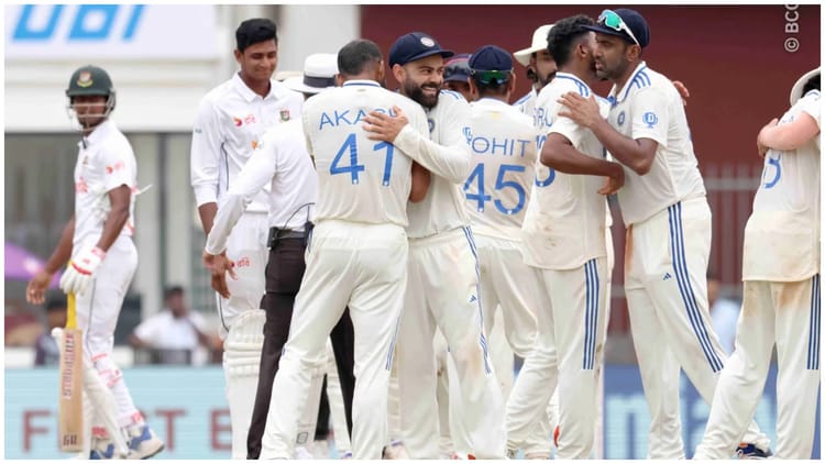 IND বনাম BAN টেস্ট হাইলাইটস: চেন্নাই টেস্টে ভারত বাংলাদেশকে 280 রানে হারিয়েছে, অশ্বিন ছয় উইকেট নিয়েছেন IND বনাম BAN টেস্ট হাইলাইটস: চেন্নাই টেস্টে ভারত বাংলাদেশকে 280 রানে হারিয়েছে, অশ্বিন ছয় উইকেট নিয়েছেন