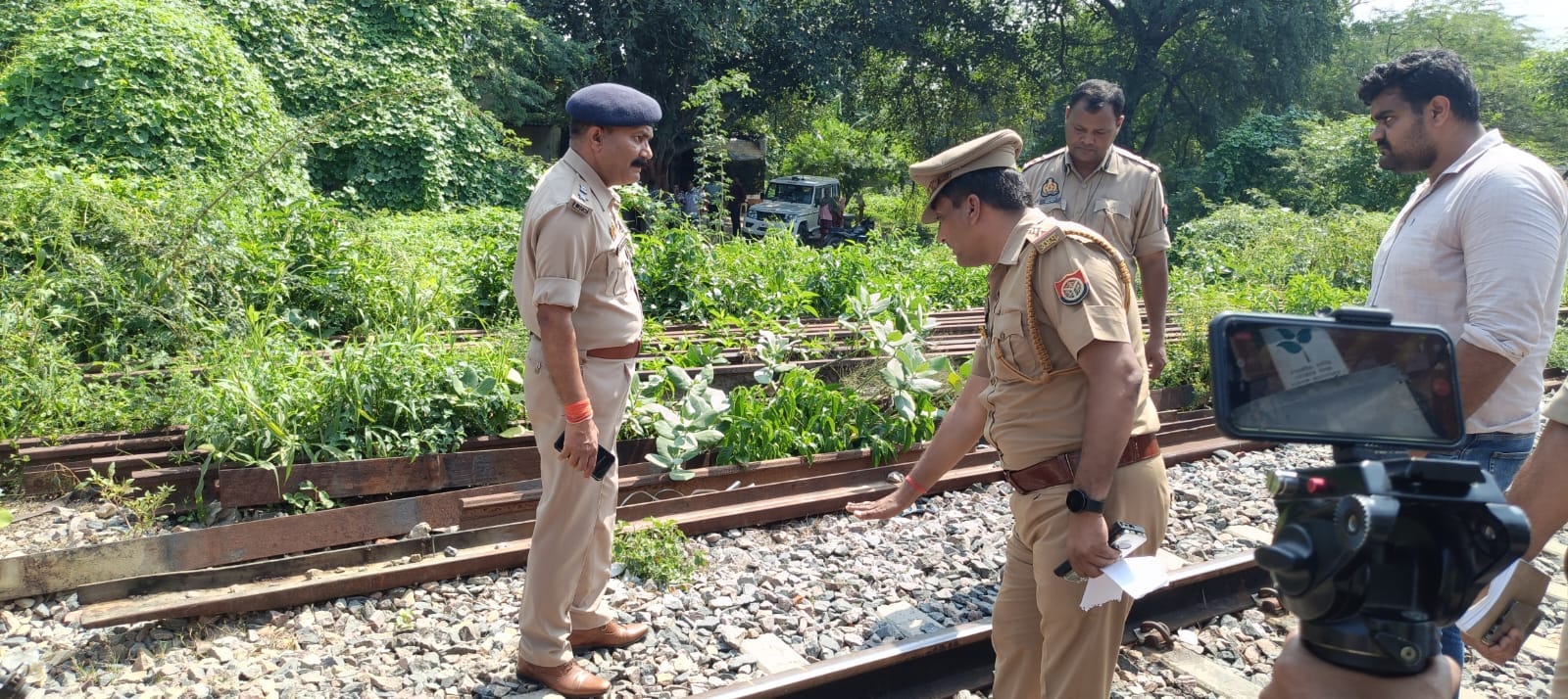 Train Derailment, Cylinder on the track, empty cans and packets of namkeen were found nearby