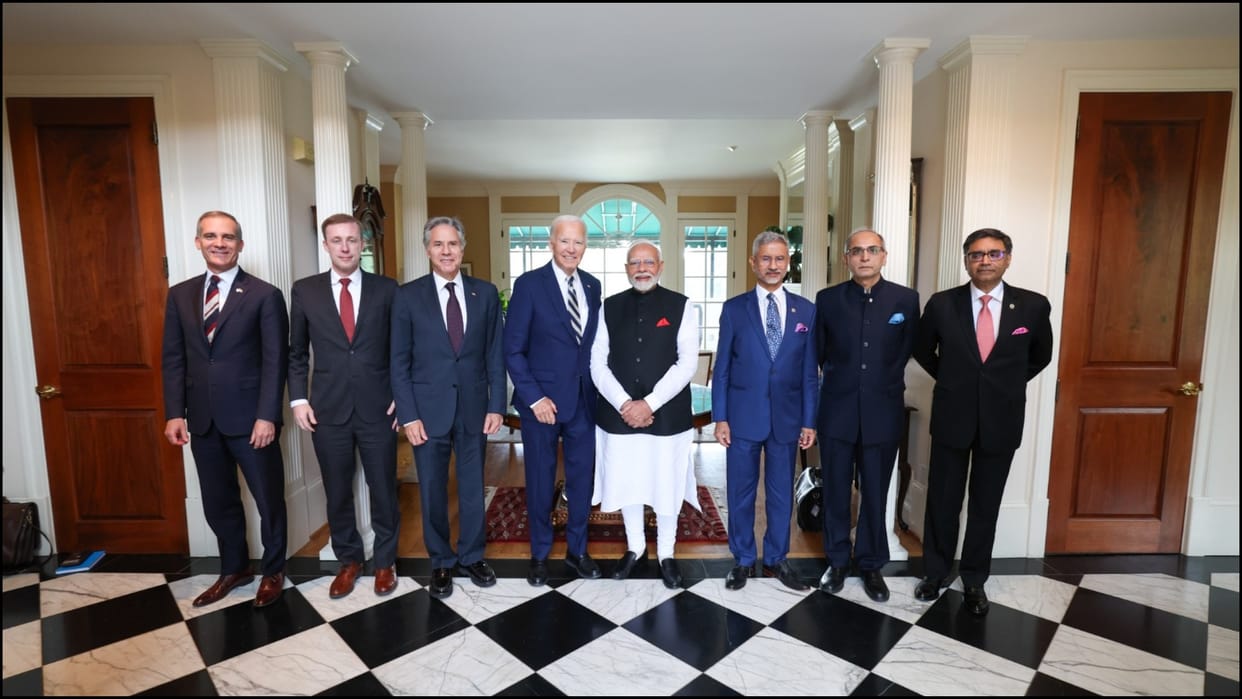 Quad Summit PM Modi meet US President Joe Biden in Delaware photos news in hindi