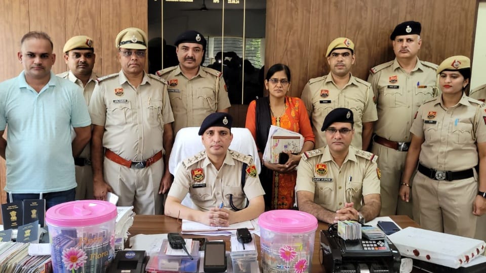 Jhajjar cyber cell police raid in Rajstan one accused arrested