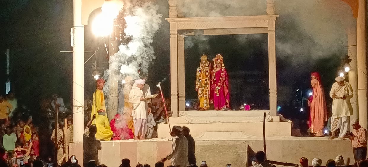 Dhanush Yagna on fifth day of Ramlila in Ramnagar