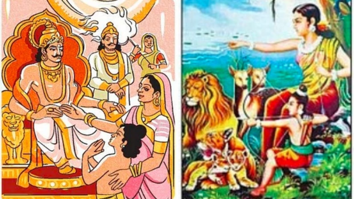 Indian Mythology and History Dushyant Shakuntala Son Bharat and name of India