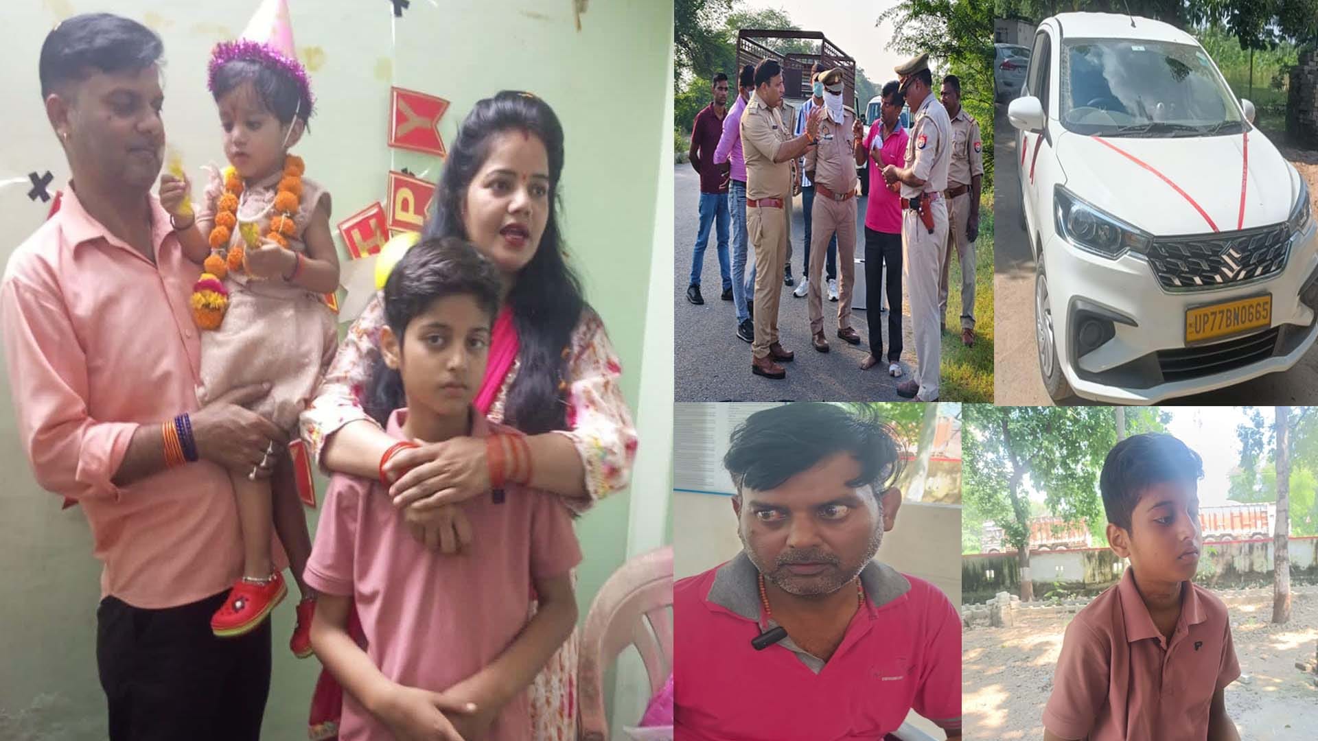 Murder in a moving car in UP Four police teams are searching for two history sheeters in four districts