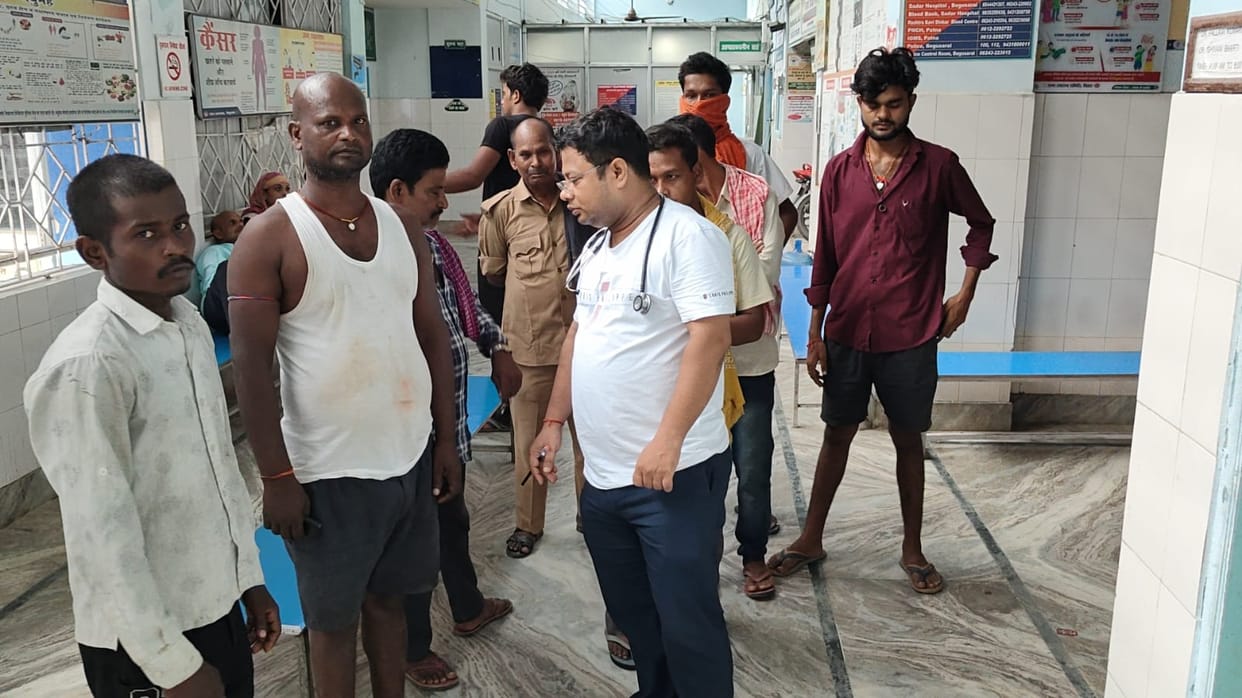 Bihar News: Elderly murdered in Begusarai, criminals burnt the body by pouring acid, Begusarai Crime News
