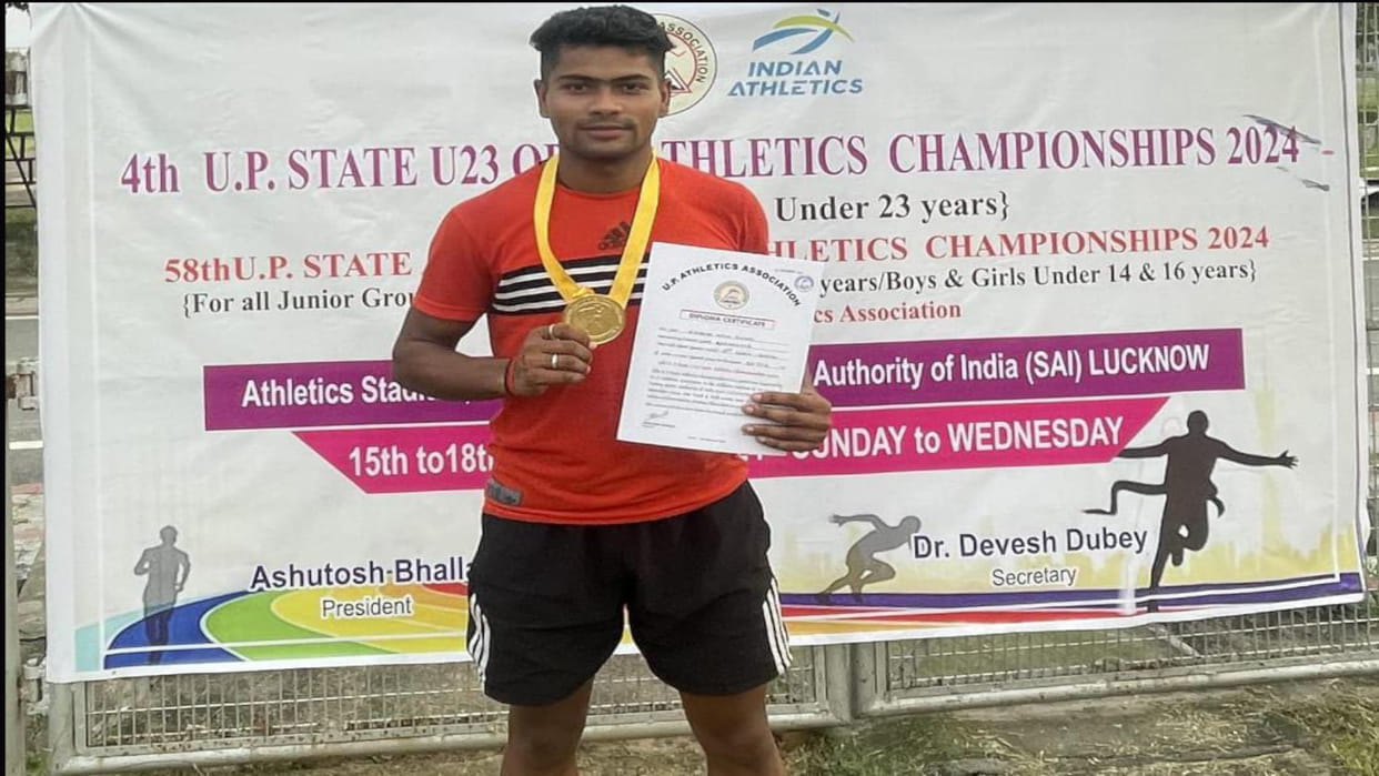 Nirbhay Tiwari of Gorakhpur becomes the fastest runner of the state