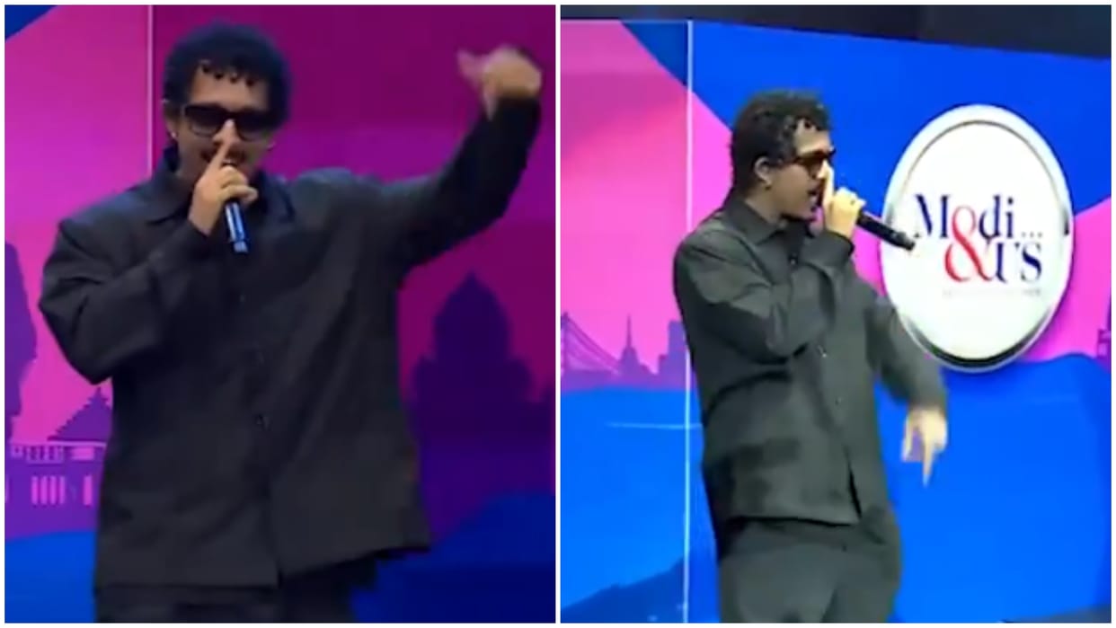 Rapper Hanumankind performed his viral song Big Dawgs in Modi & US event in New York