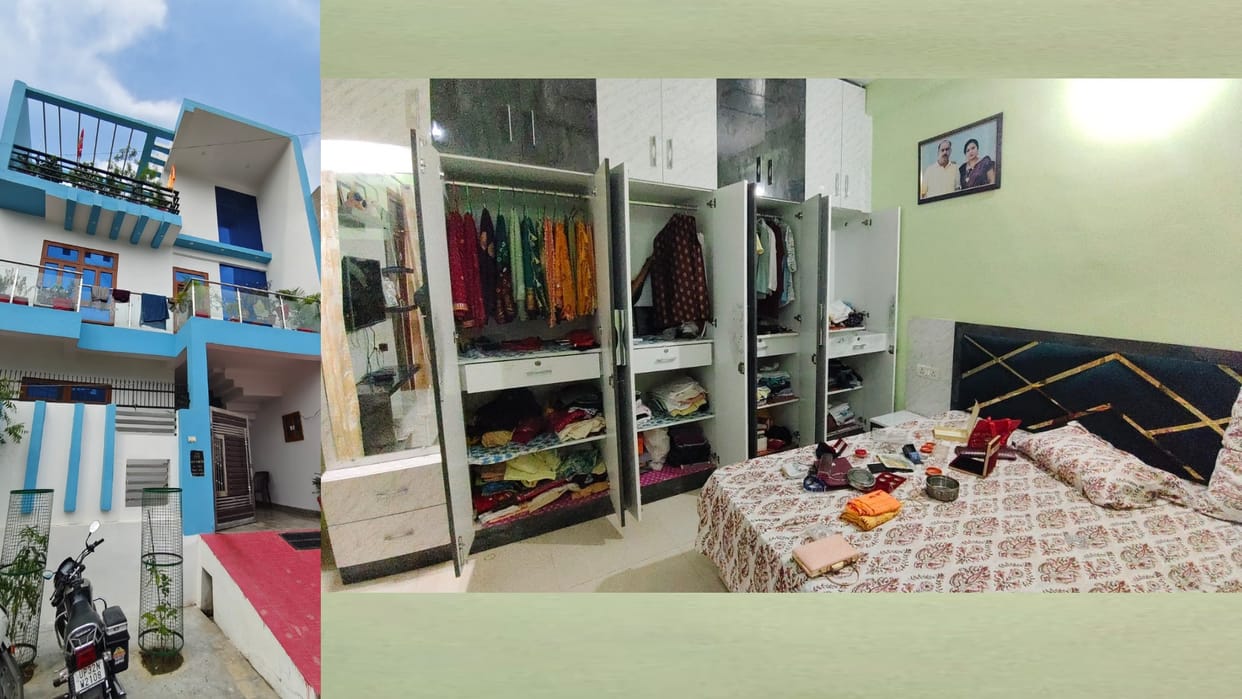40 lakh rupees loot in builder's home in Chinhat Lucknow.