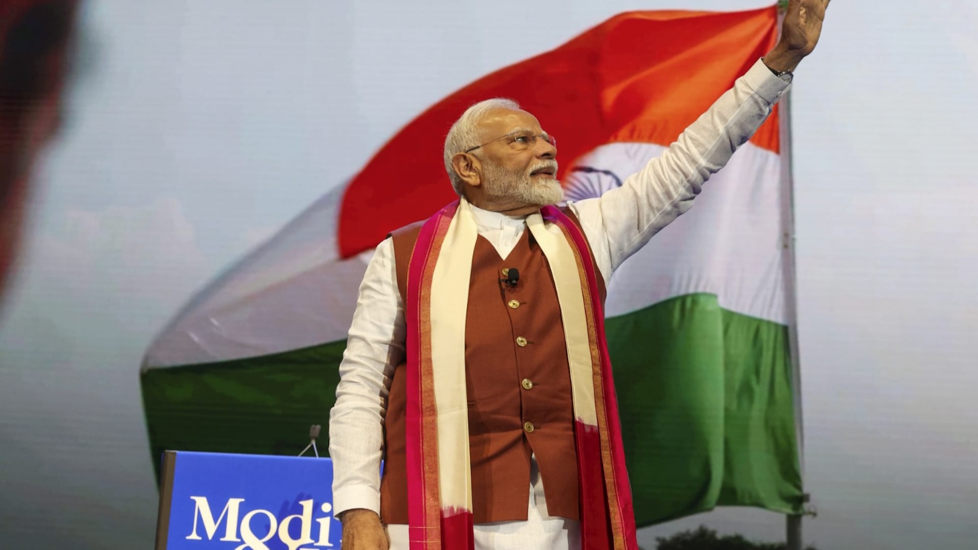 Prime Minister Narendra Modi during an Indian community event, in New York, USA,