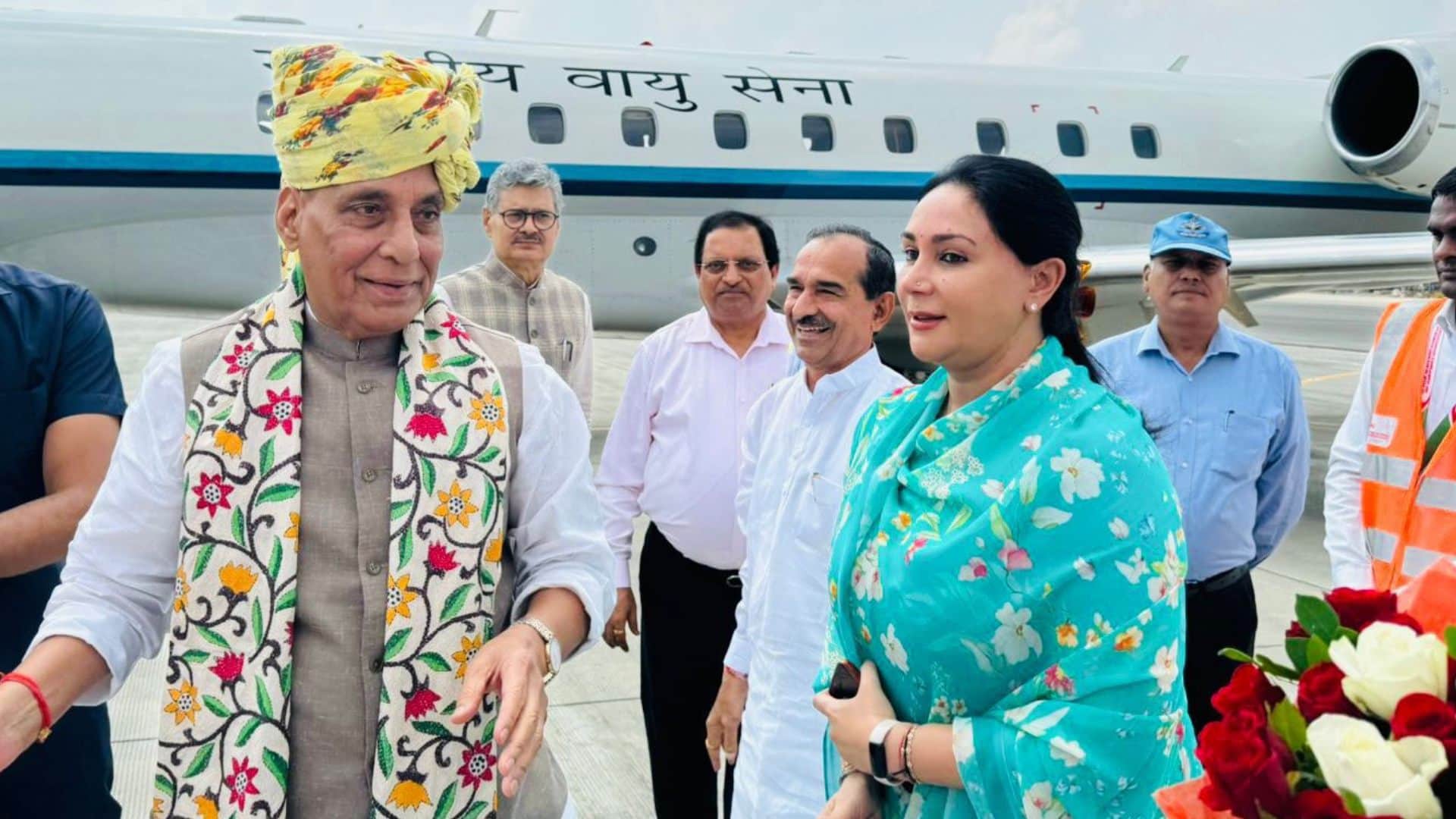 Rajnath Singh inaugurates Sainik School in Jaipur Deputy CM Diya Kumari Rajasthan News in Hindi