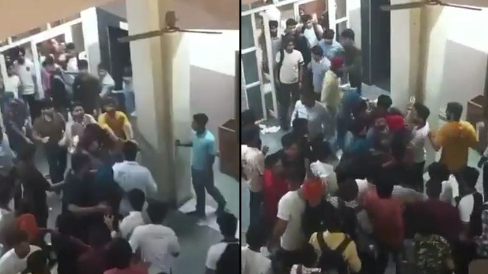 People of Sikh community sat on strike in Morris Nagar regarding insult of turban