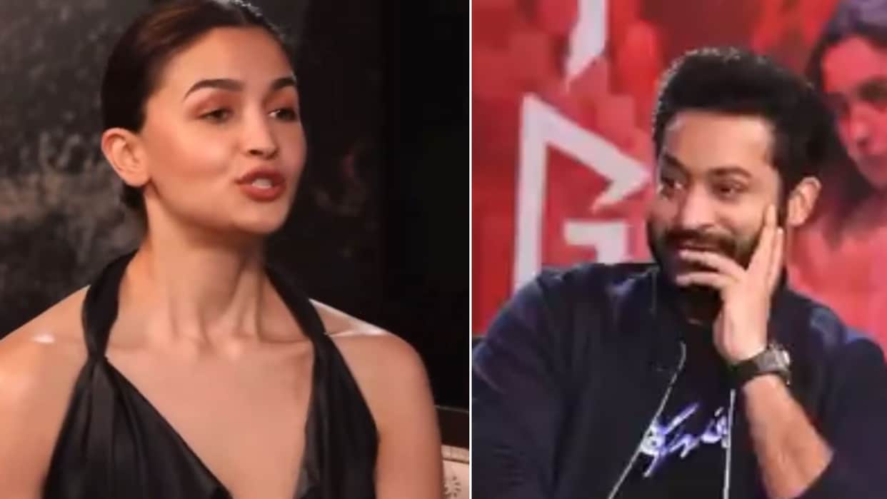Jigra Star Alia Bhatt sings devara chuttamalle song in telugu actor jr ntr impressed says oh my god