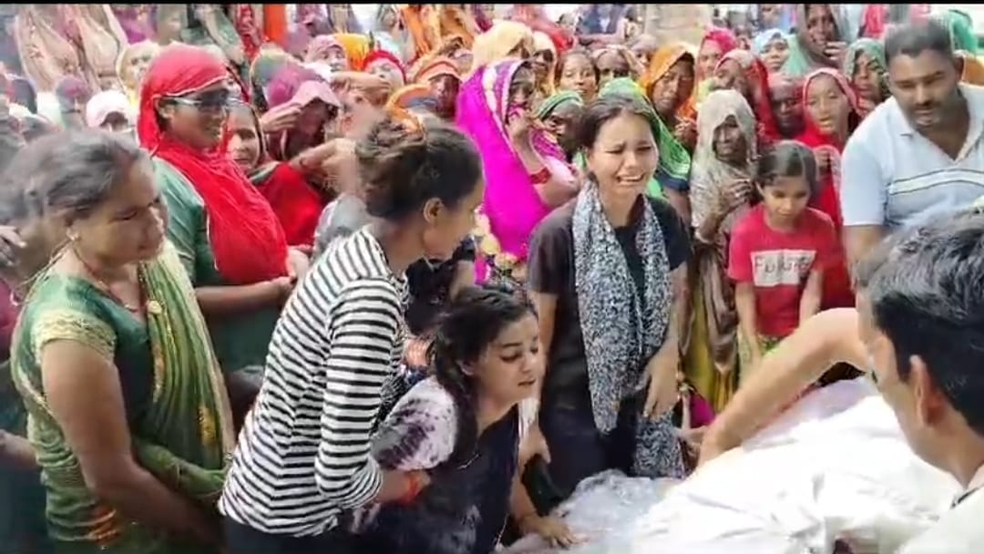 Anuj Pratap Singh cremated in his village in Amethi.