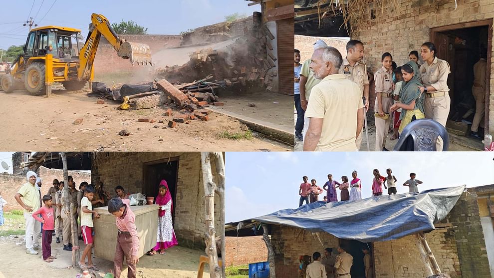 Farrukhabad: Six shops and houses built on the playground were demolished