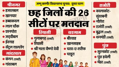 Jammu Kashmir election Phase Two Candidates and voting news in hindi