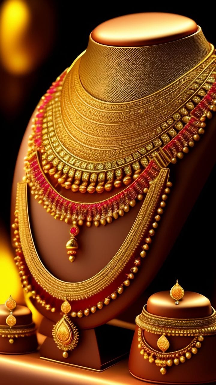 In Gorakhpur, businessmen are selling artificial jewelery as gold jewelery by polishing it.